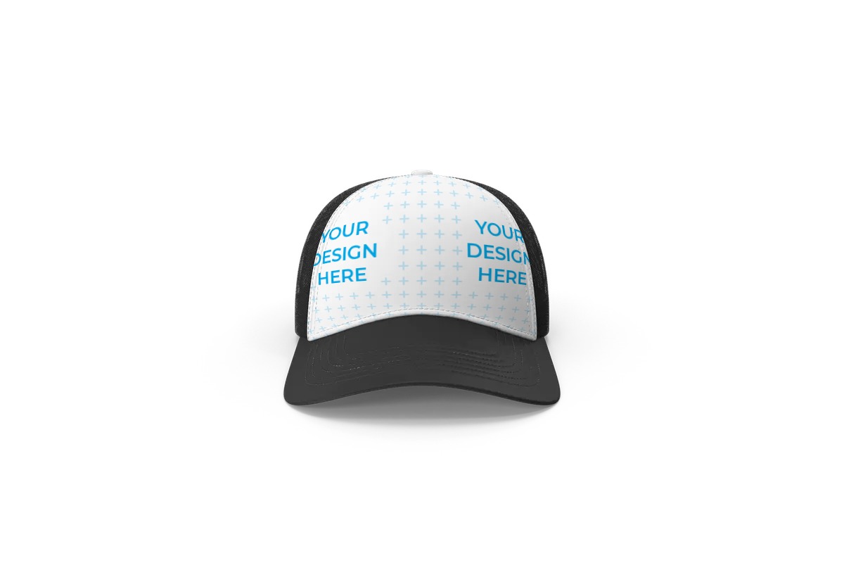 Download Free Cap in black, blue, green or red color Mockup ...