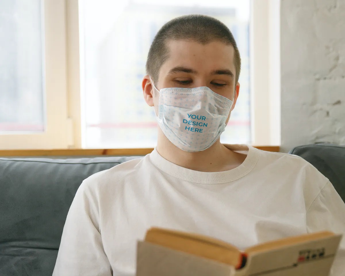 Download Free Cloth Face Mask Mockup Generator Smartmockups PSD Mockup Templates