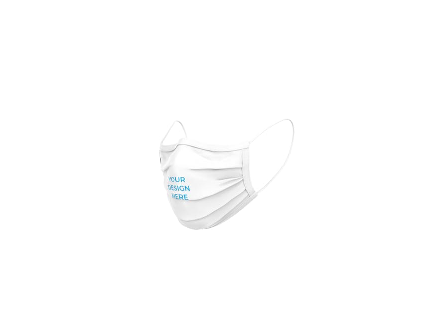 Download Free Surgical mask with rubber band Mockup generator ...